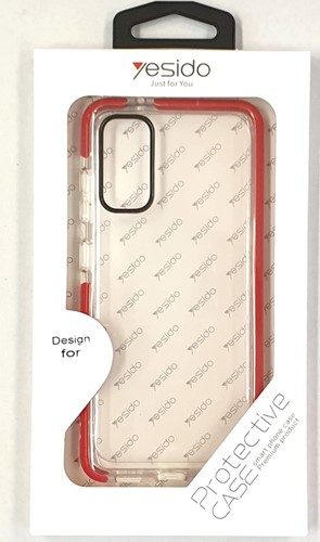 Yesido TPU Back Cover Apple iPhone 11 Pro (5.8) - Clear met Rode Rand