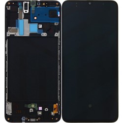 LCD Display Service Pack Galaxy A70 A705 GH82-19787A - Black