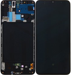 LCD Display Service Pack Galaxy A70 A705 GH82-19787A - Black