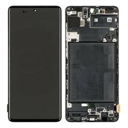 LCD Display Service Pack Galaxy A71 A715 GH82-22152A - Black