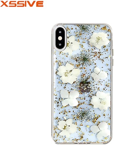 Xssive Hard Back Case Flower Serie Apple iPhone XR - Wit