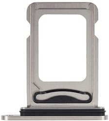 iPhone 15/15 Plus - Simcard Tray -Grey Zilver