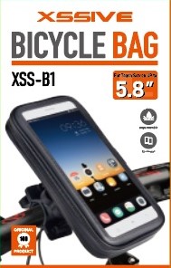 Xssive Universal Bicycle Bag XSS-B1 up to 5.8 inch - Zwart