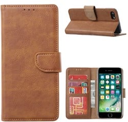 Book Case Apple iPhone 7/8 - Licht Bruin