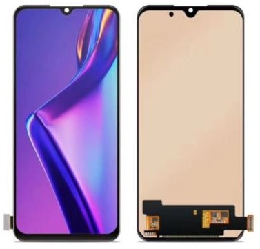 Oppo A91 - LCD Display Complete no Frame - Zwart