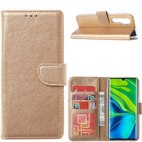 Book Case Xiaomi Mi Note 10 Lite - Goud