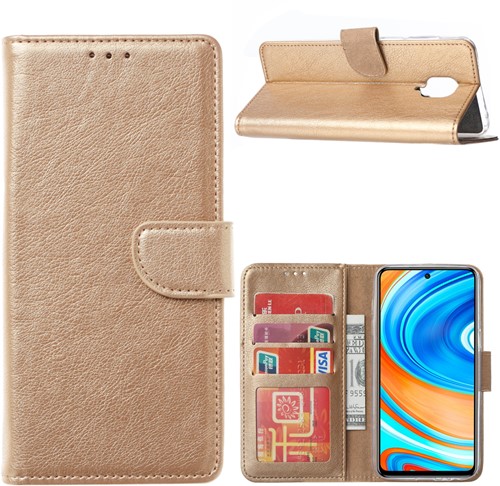 Book Case Xiaomi Redmi Note9 Pro - Goud