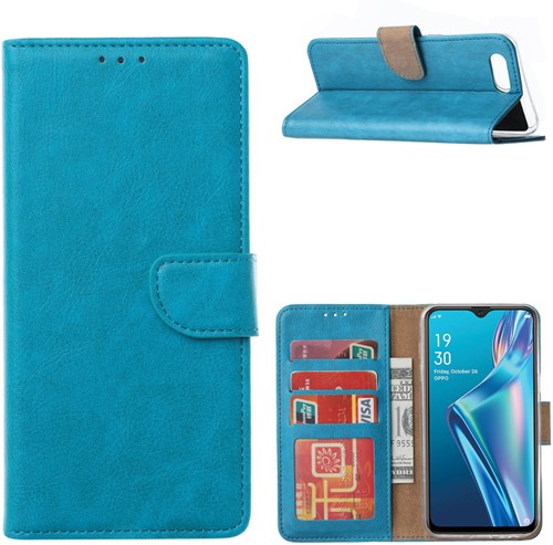 Book Case Oppo A12(s) - Turquoise