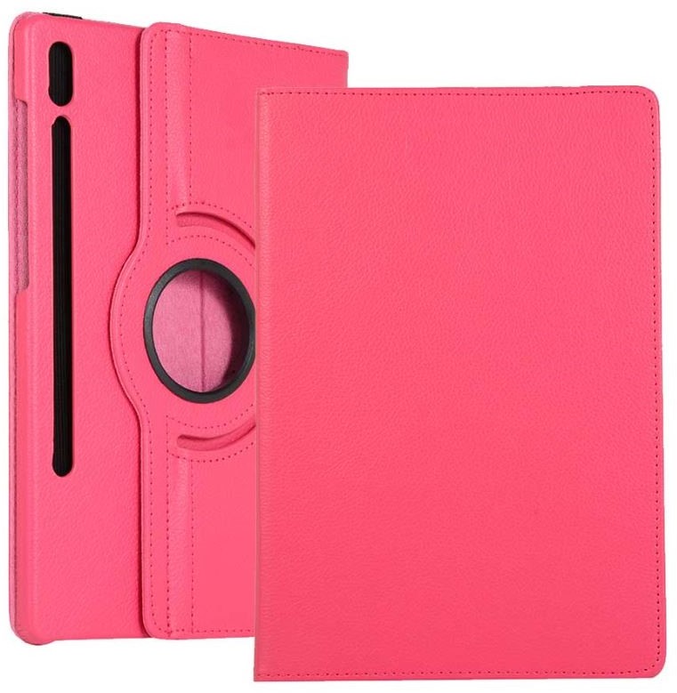 Rotatable Tablet Case Samsung Galaxy Tab S7 T870 - Hot Pink