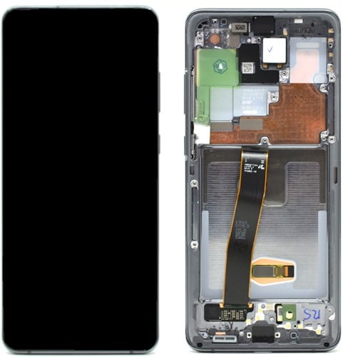 LCD Display Service Pack Galaxy S20 Ultra G988 GH82-22271A (no Camera) - Zwart