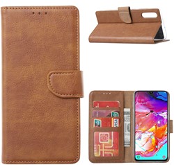 Book Case Samsung Galaxy A70 - Licht Bruin