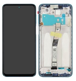 LCD Display Service Pack Xiaomi Redmi Note9S with Frame - Blauw