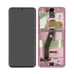 LCD Display Service Pack Galaxy S20 4G/5G G980/G981 GH82-222131C - Pink