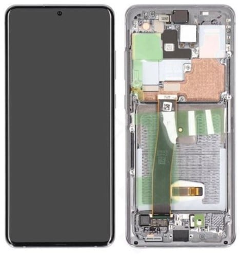 LCD Display Service Pack Galaxy S20 Ultra G988 - Grijs
