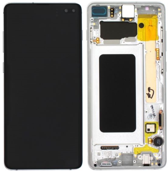 LCD Display Service Pack Galaxy S10 Plus G975 GH82-18849B - White