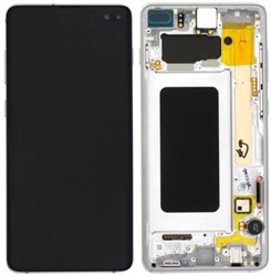 LCD Display Service Pack Galaxy S10 Plus G975 GH82-18849B - White