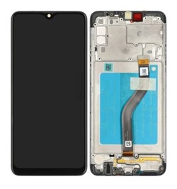 LCD Display Service Pack Galaxy A20s A207 with Frame GH81-17774A - Black