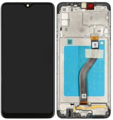 LCD Display Service Pack Galaxy A20s A207 with Frame GH81-17774A - Zwart