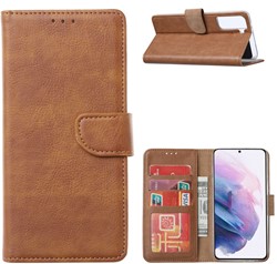 Book Case Samsung Galaxy S21 - Licht Bruin