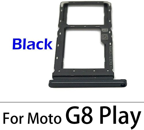 Moto G8 Play - Simcard Tray - Zwart