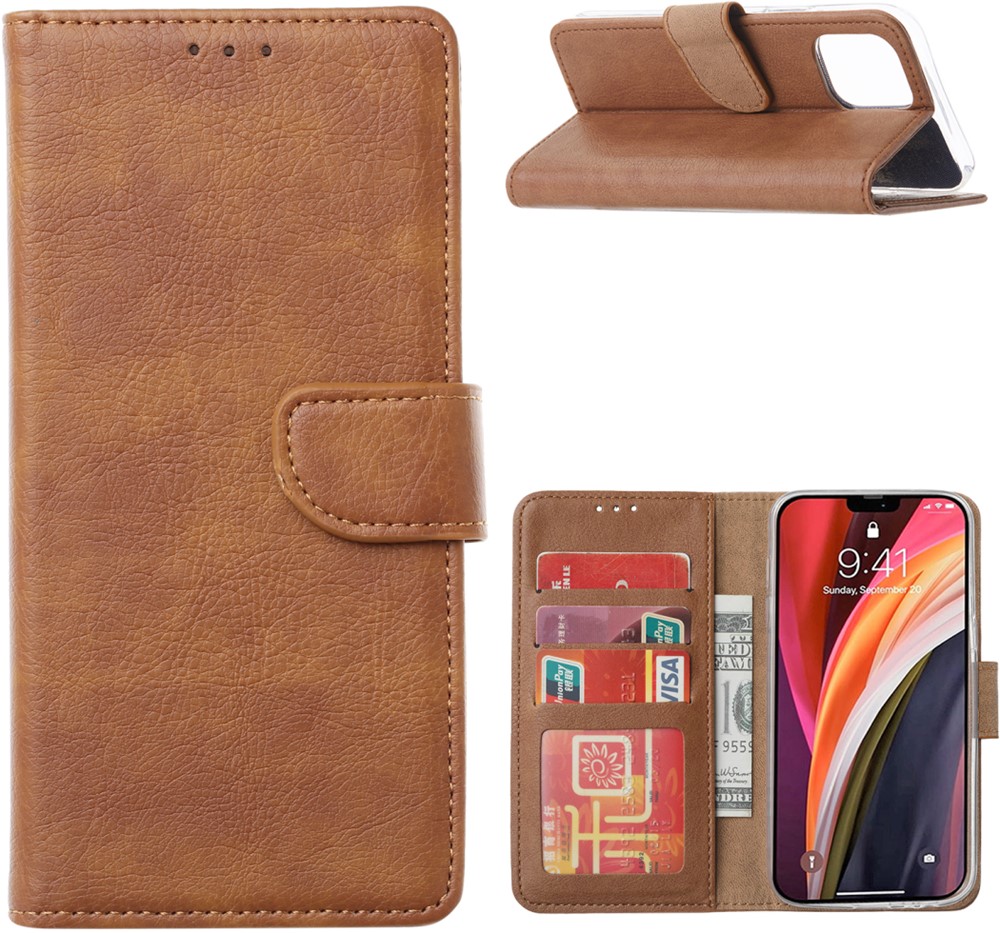 Book Case Apple iPhone 11 Pro (5.8) - Licht Bruin