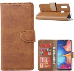 Book Case Samsung Galaxy A10s - Licht Bruin