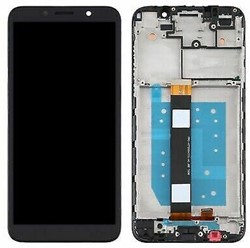 Moto E6 Play - LCD Display with Frame - Black
