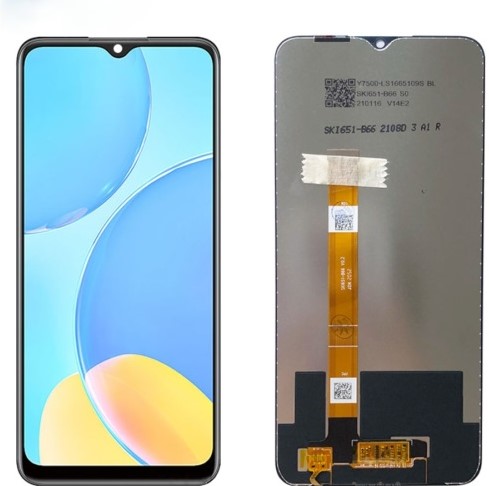 Oppo A15 - LCD Display Complete no Frame - Zwart