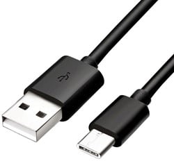 Samsung USB-A to Type-C Cable Zwart Bulk