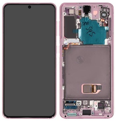 LCD Display Service Pack Galaxy S21 G991 GH82-24545B (with Camera) - Violet