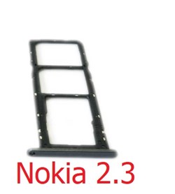 Nokia 2.3 - Simcard Tray - Zwart
