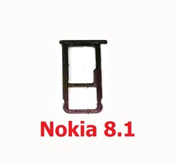 Nokia 8.1 - Simcard Tray - Black