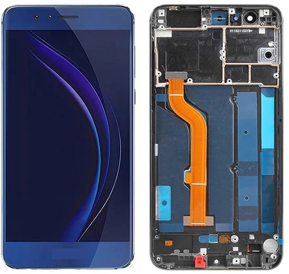 Honor 8 - LCD Display Compleet with Frame - Blauw