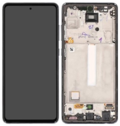 LCD Display Service Pack Galaxy A52 5G A526 GH82-25524A - Zwart