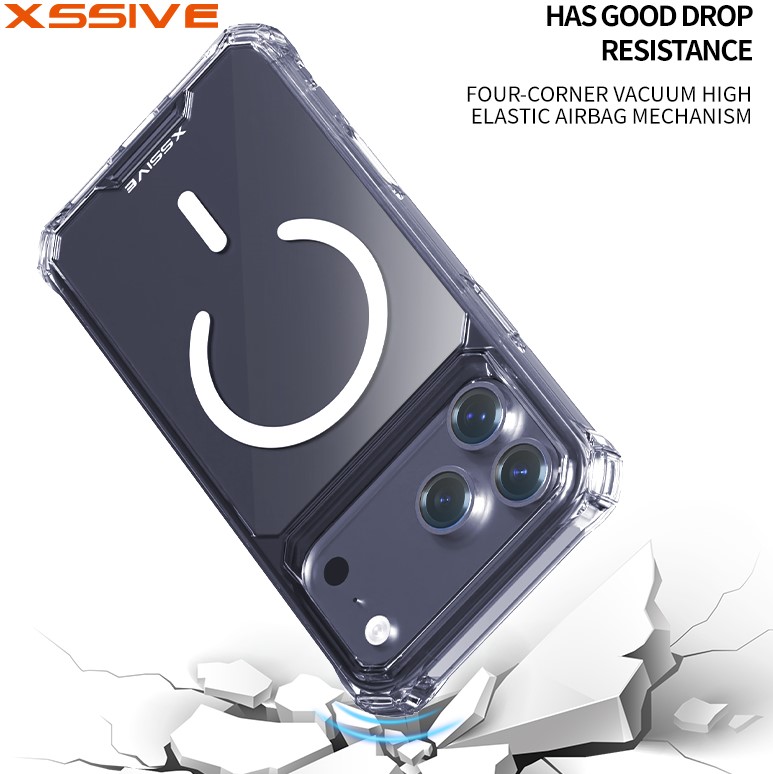Xssive Anti Shock Case voor Magsafe iPhone 17 Air - Clear-2