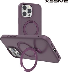 Xssive Back Case for Magsafe Round Stand iPhone 13 Pro - Dark Cherry