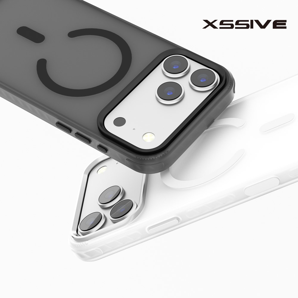 Xssive Back Case Color Clear Serie for Magsafe iPhone 17 - Black-2