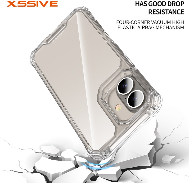 Xssive Anti Shock Back Cover iPhone 16 Pro - Clear-3