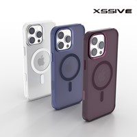 Xssive Back Case Color Clear Serie for Magsafe iPhone 16 Plus - Black-2