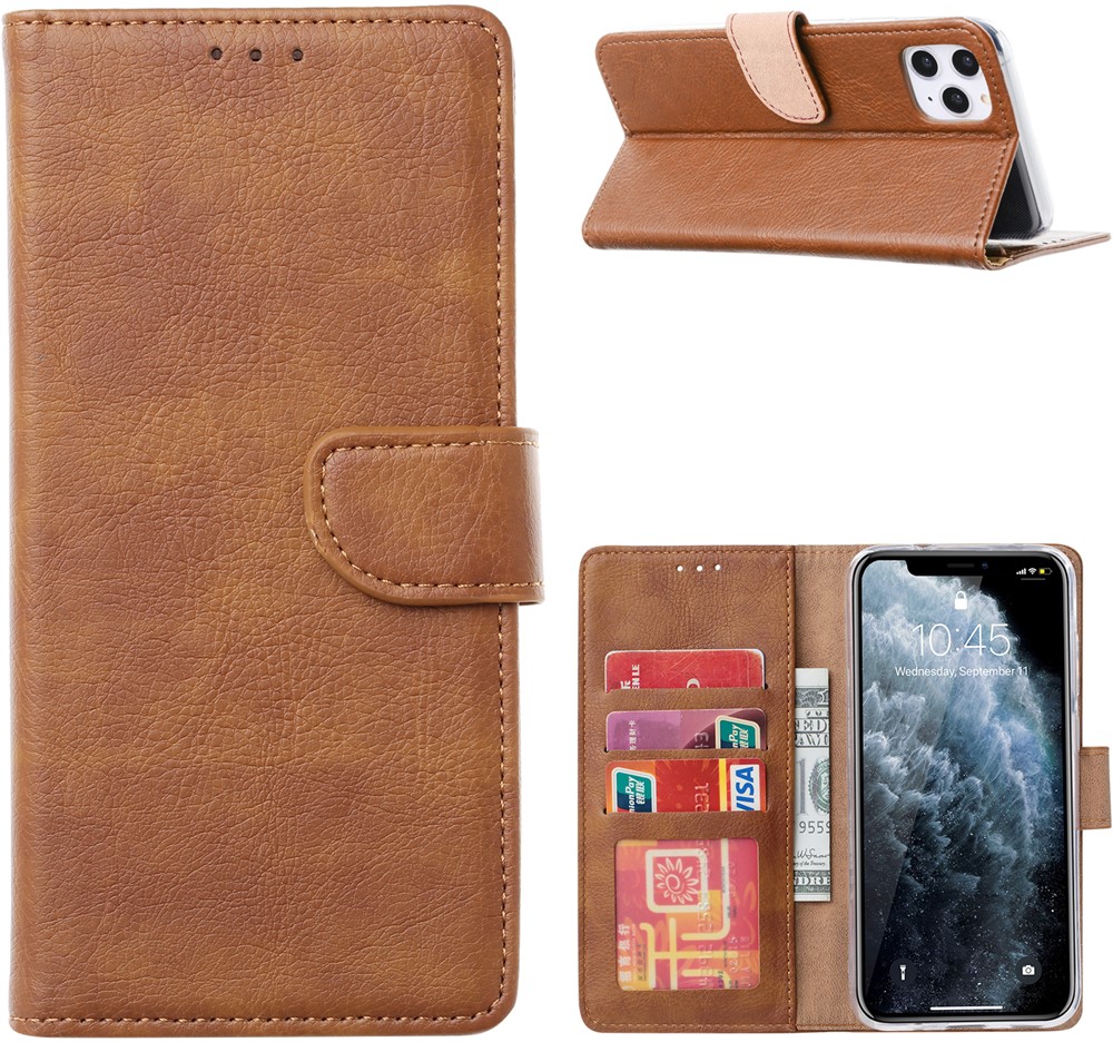 Book Case iPhone 15 - Licht Bruin