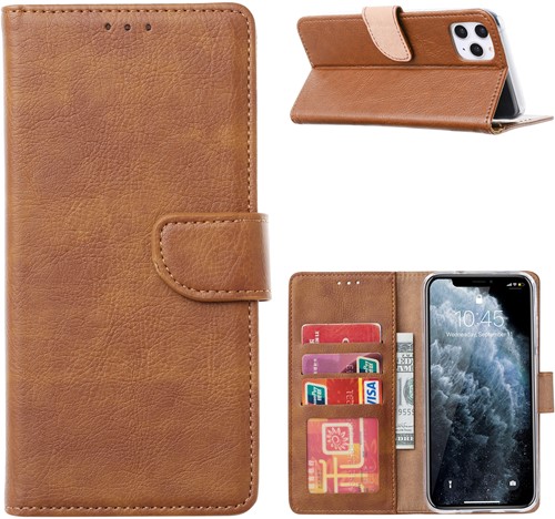 Book Case iPhone 16 Pro Max - Licht Bruin