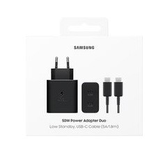 Samsung 50W Power Adapter Duo with C-C Cable EP-T5020XBEGEU - Zwart