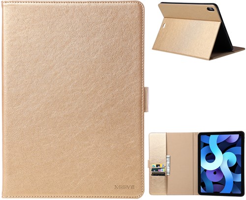 Xssive Book Tablet Hoes Apple iPad Air 10.9 (2020) - Goud