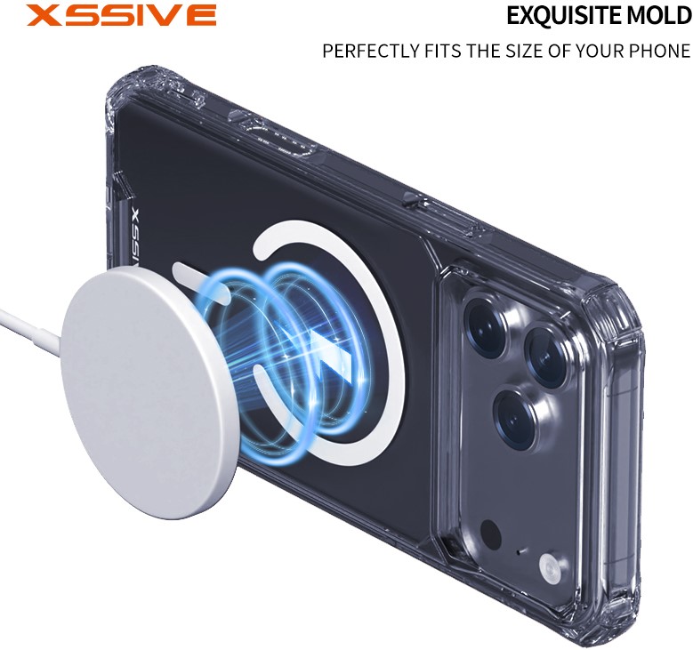 Xssive Anti Shock Case voor Magsafe iPhone 17 Air - Clear-3