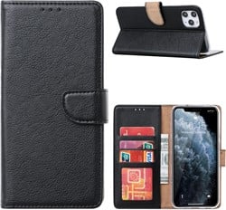 Book Case iPhone 15 Pro Max - Zwart