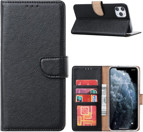 Book Case iPhone 16 Pro - Zwart