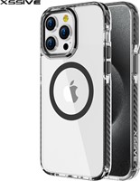 Xssive TPU Back Cover for Magsafe iPhone 15 Plus - Black Bumper