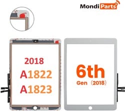 iPad 6e gen. 2018 - Touch Screen Compatible - Wit