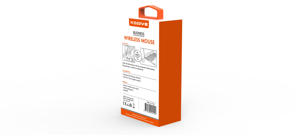 Xssive Wireless Mouse XSS-MS1B - Zwart-3