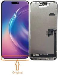 iPhone 16 Pro Max - LCD Display Soft OLED (LCD Original size)